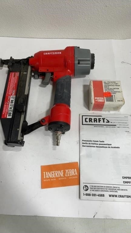 Craftsman Pneumatic Finish Nailet