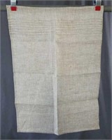 2x Linen way linen w/ pleats beige tea towel $24