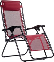 Outdoor Zero Gravity Lounge Folding Chair