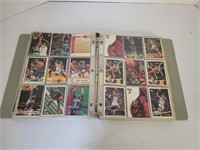 Binder full of NBA cards
