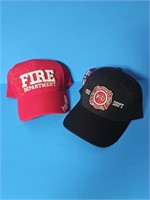 2 NEW FIRE DEPARTMENT HATS