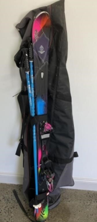 Ladies Ski Set with Carrying Case
