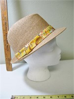 Gold Fedora Hat One Size