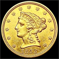 1853 $2.50 Gold Quarter Eagle CLOSELY