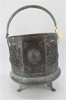 Oriental Brass Footed Bucket