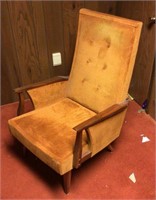 Mid century modern rocking side chair