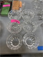 LOT OF 6 BOWLS 2 ARE LENOX CRYSTAL