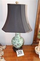 30" Tall Oriental Themed Lamp with Shade