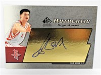 YAO MING AUTHENTIC SIGNATURES CARD
