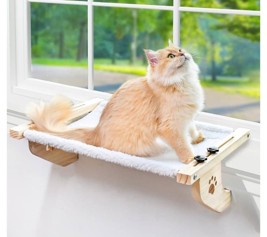 AMOSIJOY Cat Sill Window Perch Sturdy Cat Hammock