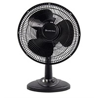 Comfort Zone Oscillating Table Fan with Adjustabl
