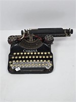 Vtg. Metal Corona Typewriter
