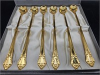 Janis Collection 24K Gold Plated Spoons in Case
