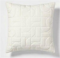 2 Boxes, 12 Total 18" x 18” Cream Pillows