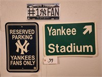Yankee Baseball Signs