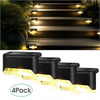 Solar Deck Lights Outdoor 4 Pack  Solar Step Light