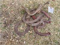 Buggy step and horse shoes