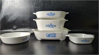 Corningware Cornflower Blue Casserole Dishes +