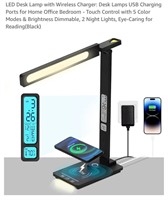 LED Desk Lamp with Wireless Charger: Desk Lamps