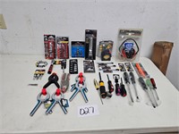 tools, sockets, screwdrivers, clamps
