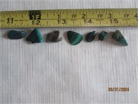 Turquoise 7 Pieces Different Shapes & Sizes