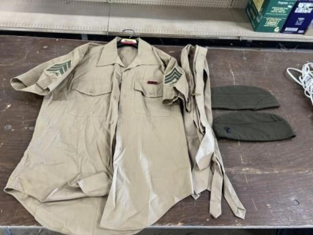USMC DRESS SHIRT-TIES-HATS