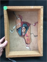 Hand Painted Native American Art Piece