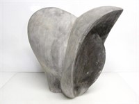 ABSTRACT CONCRETE SCULPTURE APPROX. 14.5" TALL