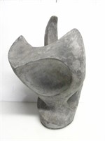 ABSTRACT CONCRETE SCULPTURE APPROX. 17.5" TALL