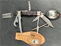 Japan Multi Tool/ Survival Knife Tools w Case
