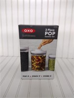 OXO 3 Piece Pop Canister Set NEW