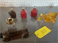 Mixed lot of collectible cologne perfume bottles