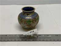 Beautiful Cloisonné Mini Vase 2 1/2"