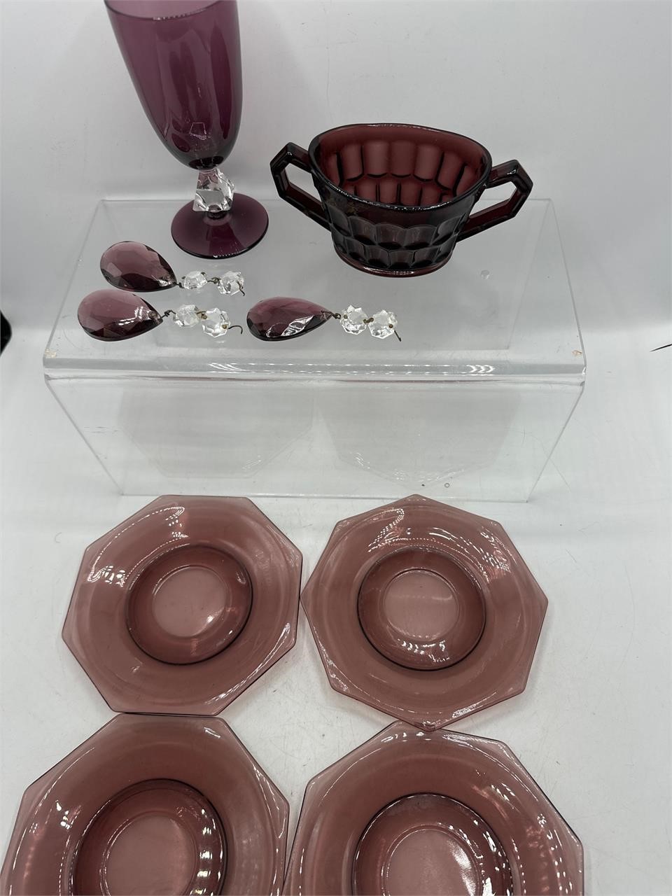 Amethyst plates Sugar& Stemware