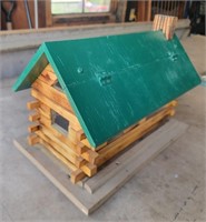 Wooden Cabin Birdhouse