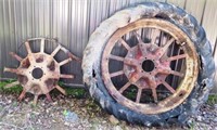 Farmall Rims & Tires - Yard Decorations