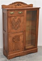 Beautiful Antique Secretary Desk / Curio Cabinet