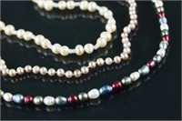 Three Pieces of Pearl Necklaces