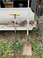 True Temper Shovel, Fiskars Tiller, limb trimmer