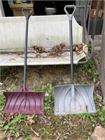 2 snow shovels