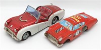 (2) Japan Tin Triumph T.R.3 and Stunt Cars