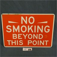 No Smoking Metal Sign - 14" Wide