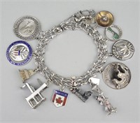 Sterling Silver Charm Bracelet.