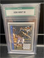 Tom Brady Jersey Card Graded 10