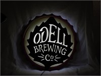 Odell Brewing Co. LEd Light Sign Die Cut metal