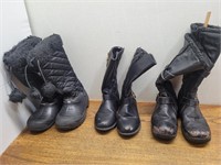 3 Pair Girls Boots Size 11, 12 & 1