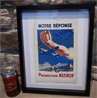 Affiche Notre réponse / Production maximum,