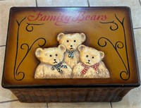 J - FAMILY BEARS BASKET/BOX (L25)
