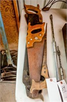 3-Hand Saws & 1- Vintage Keyhole Saw