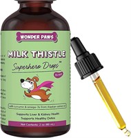 Wonder Paws Milk Thistle, Liver Support for Dogs,